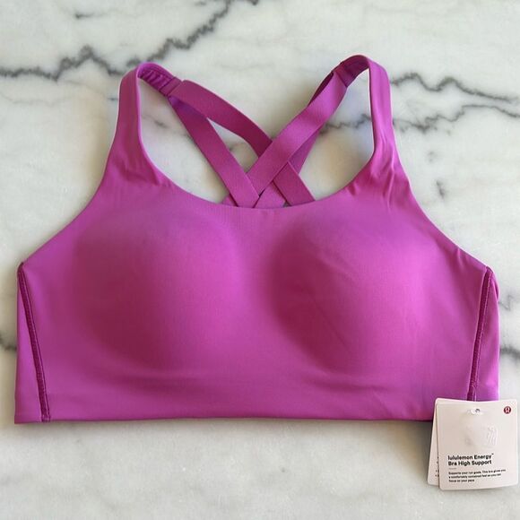 lululemon athletica Other - Lululemon Energy Bra high Support 36D Sports Bra POW PINK TONE NWT